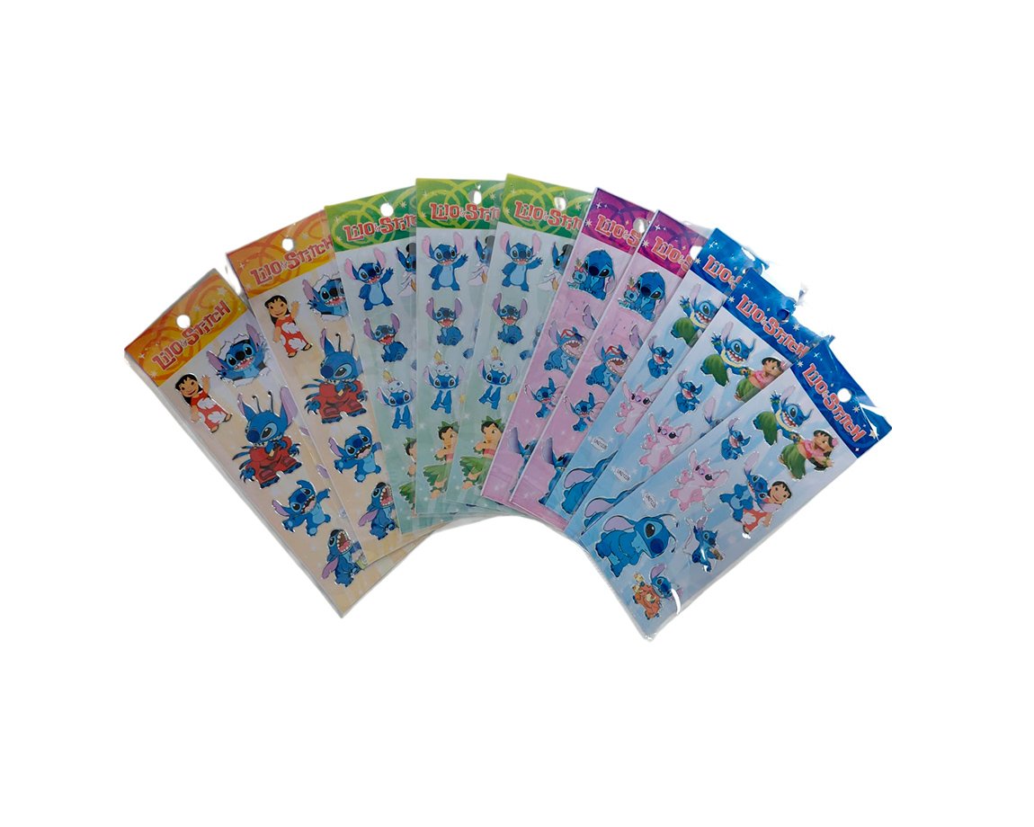 STICKERS LILO Y STICH x 10 U.