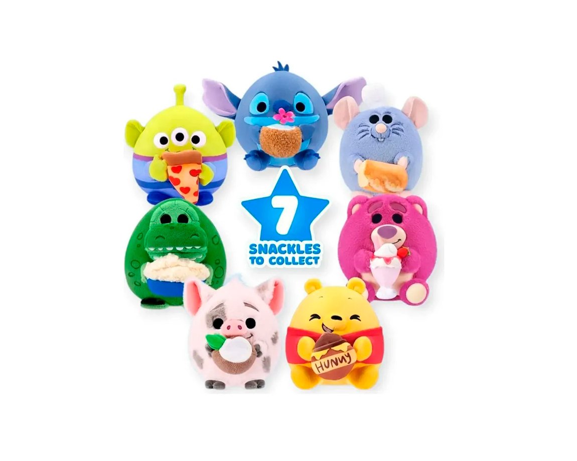 PELUCHE ZURU 8031/77827TQ1 SNACKLES DISNEY 20 CM