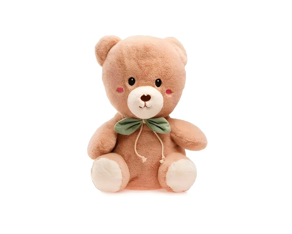 PELUCHE 6219 OSO CON MOÑO 30 CM SENTADO