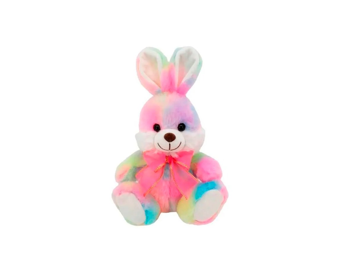 PELUCHE 3460 CONEJO CON MOÑO 25 CM