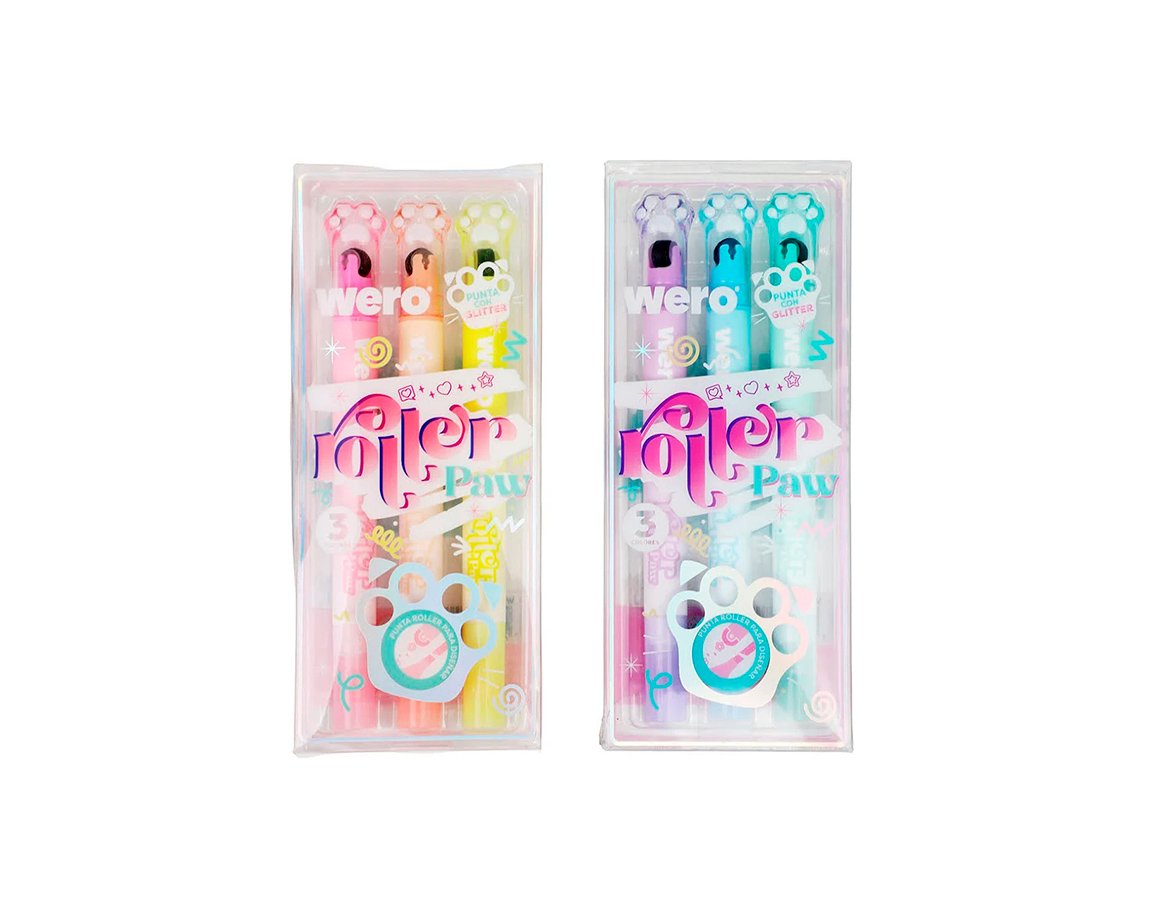 MARCADORES WERO WE4347 DOBLE PUNTA GLITTER Y SELLOS