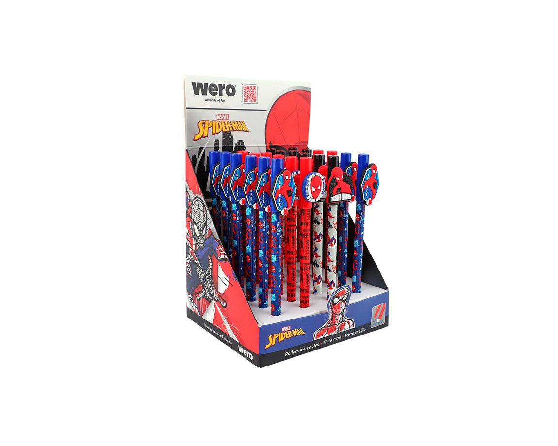BOLIGRAFO WERO WE4232 BORRABLE SPIDERMAN