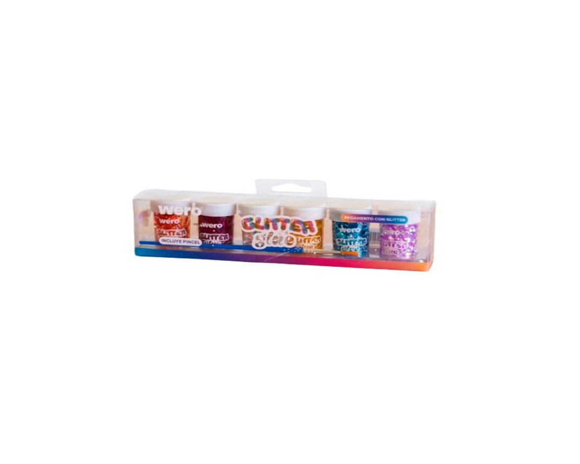 PEGAMENTO WERO WE4431 GLITTER PET BOX