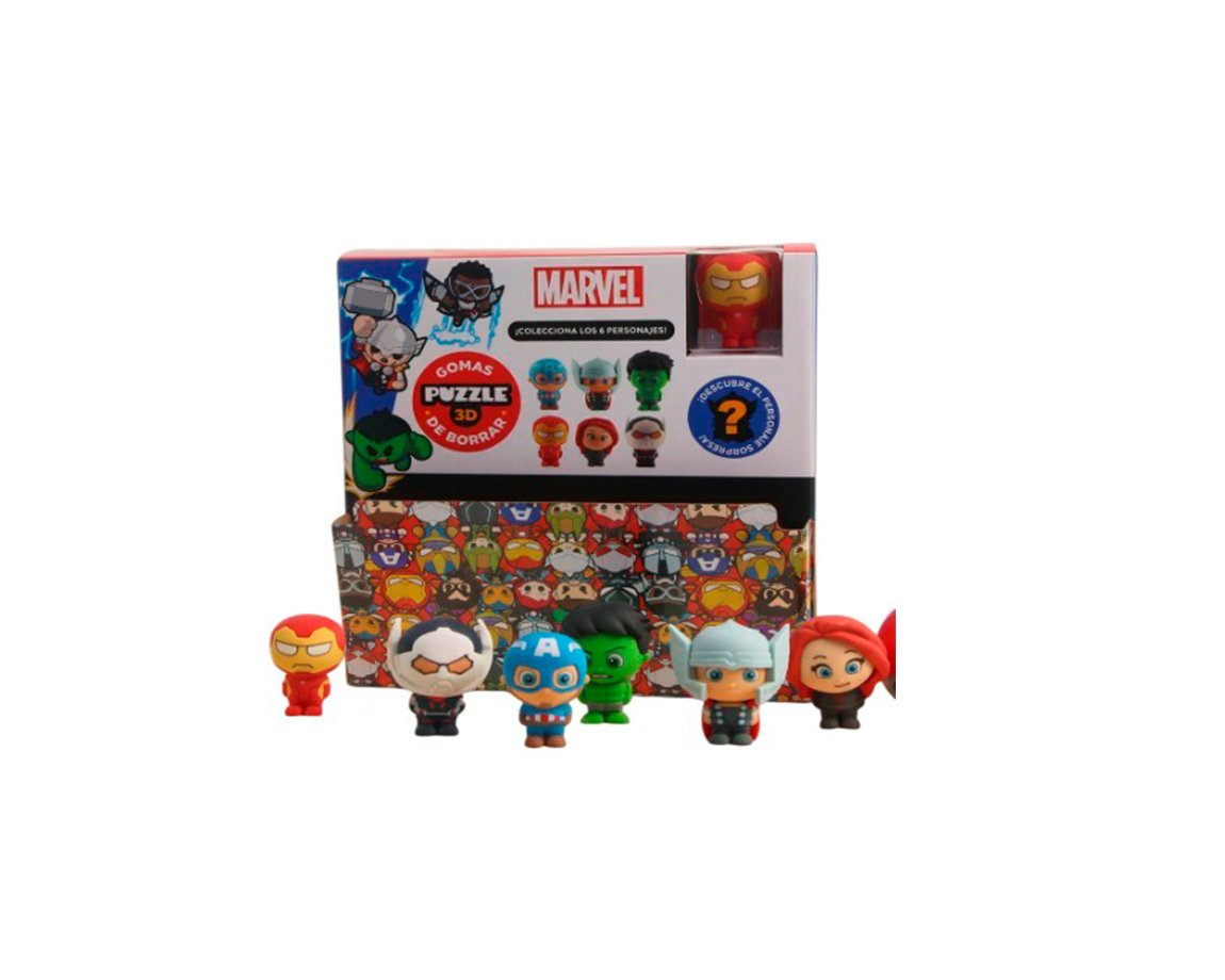 JUGUETE PUZZLE WERO WE4439 MARVEL ERASERS
