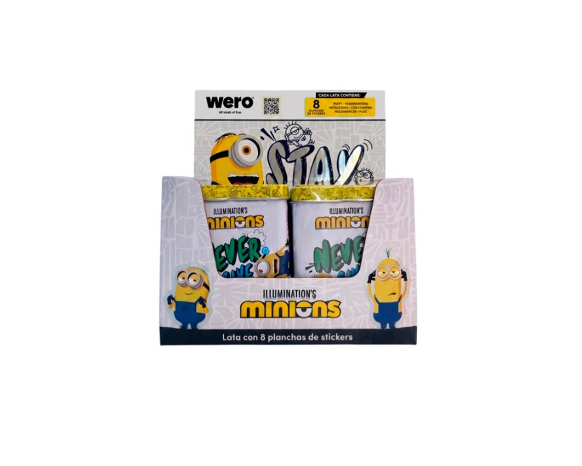 STICKERS TIN WERO WE4408 MINIONS
