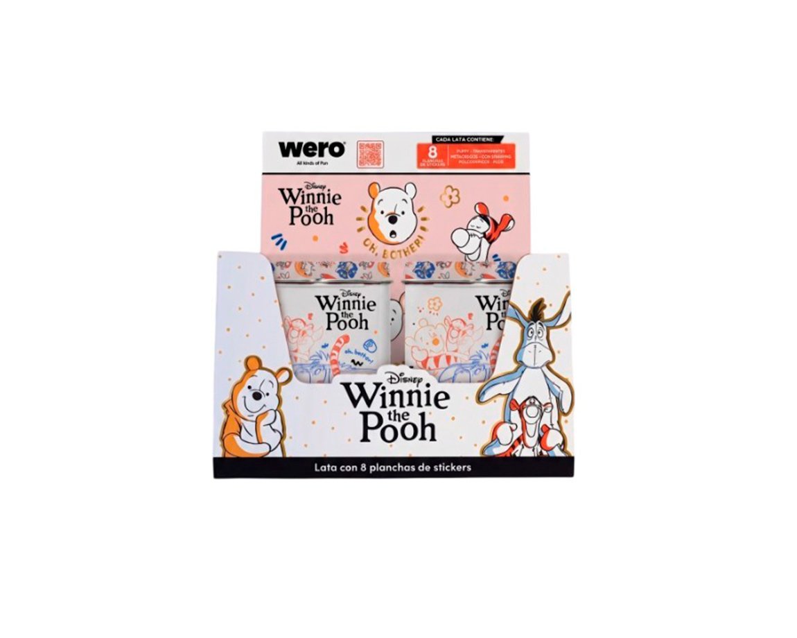 STICKERS TIN WERO WE4410 WINNIE POOH