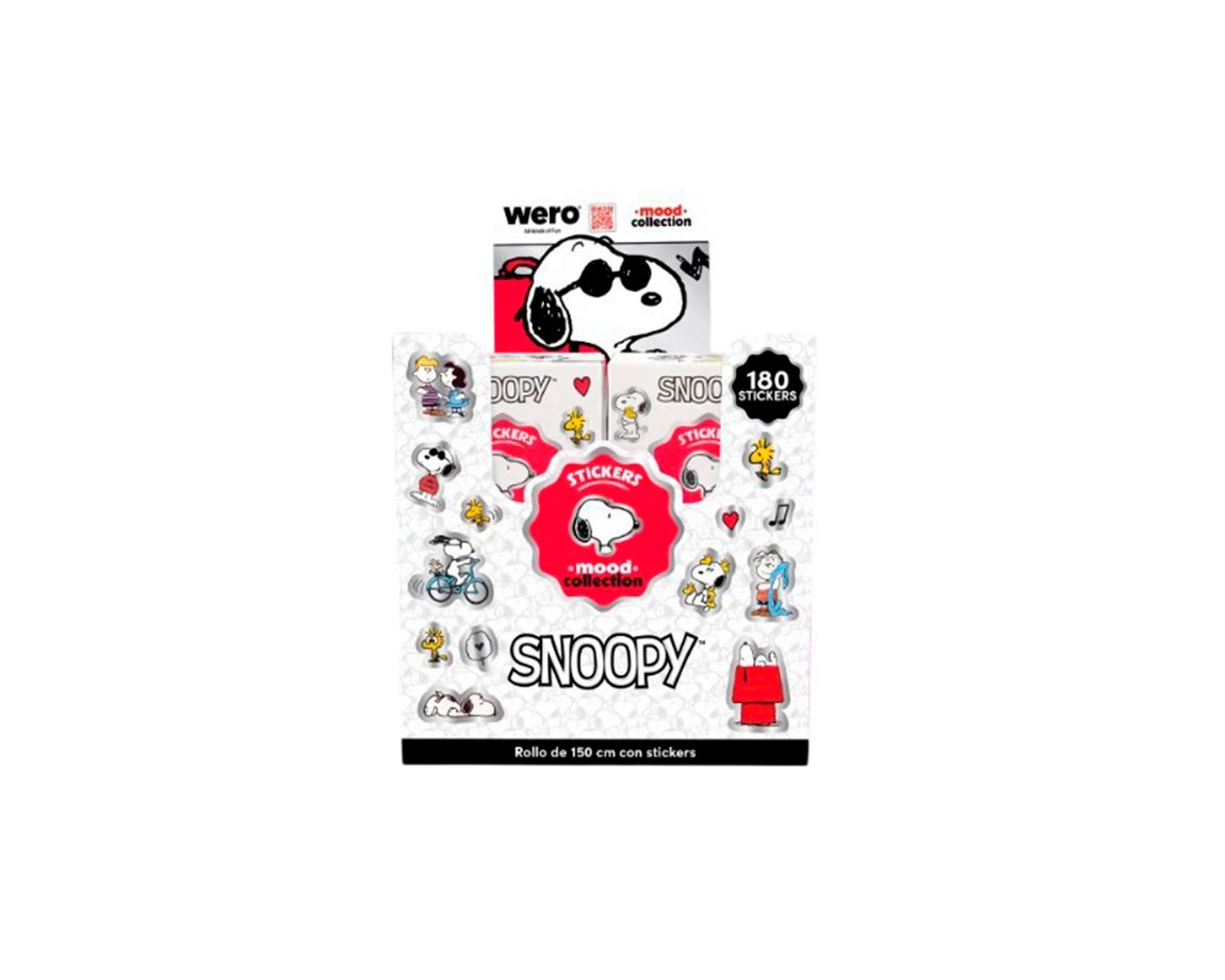 STICKERS WERO WE4402 SNOOPY BOX ROLL