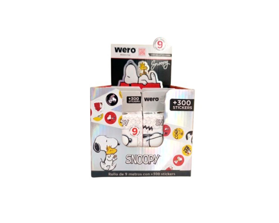 STICKERS WERO WE4418 SNOOPY BULLET ROLL