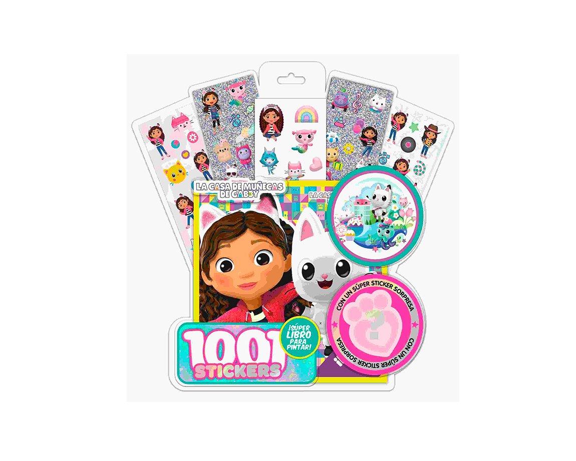 LIBROS VERTICE 5939 GABBYS DOLLHOUSE 1001 STICKERS