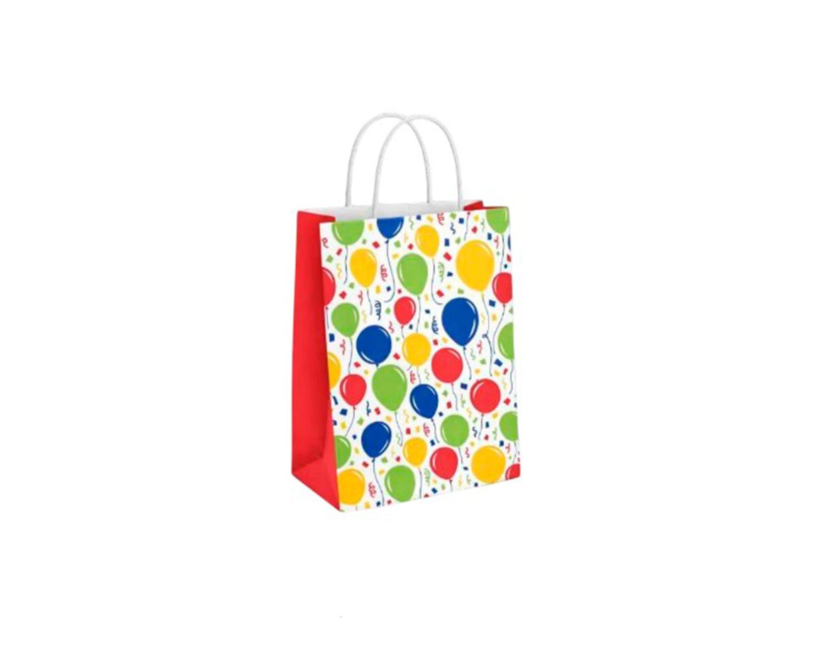 BOLSA BRANDPACK COTILLON GLOBOS 12X24 10 UNI