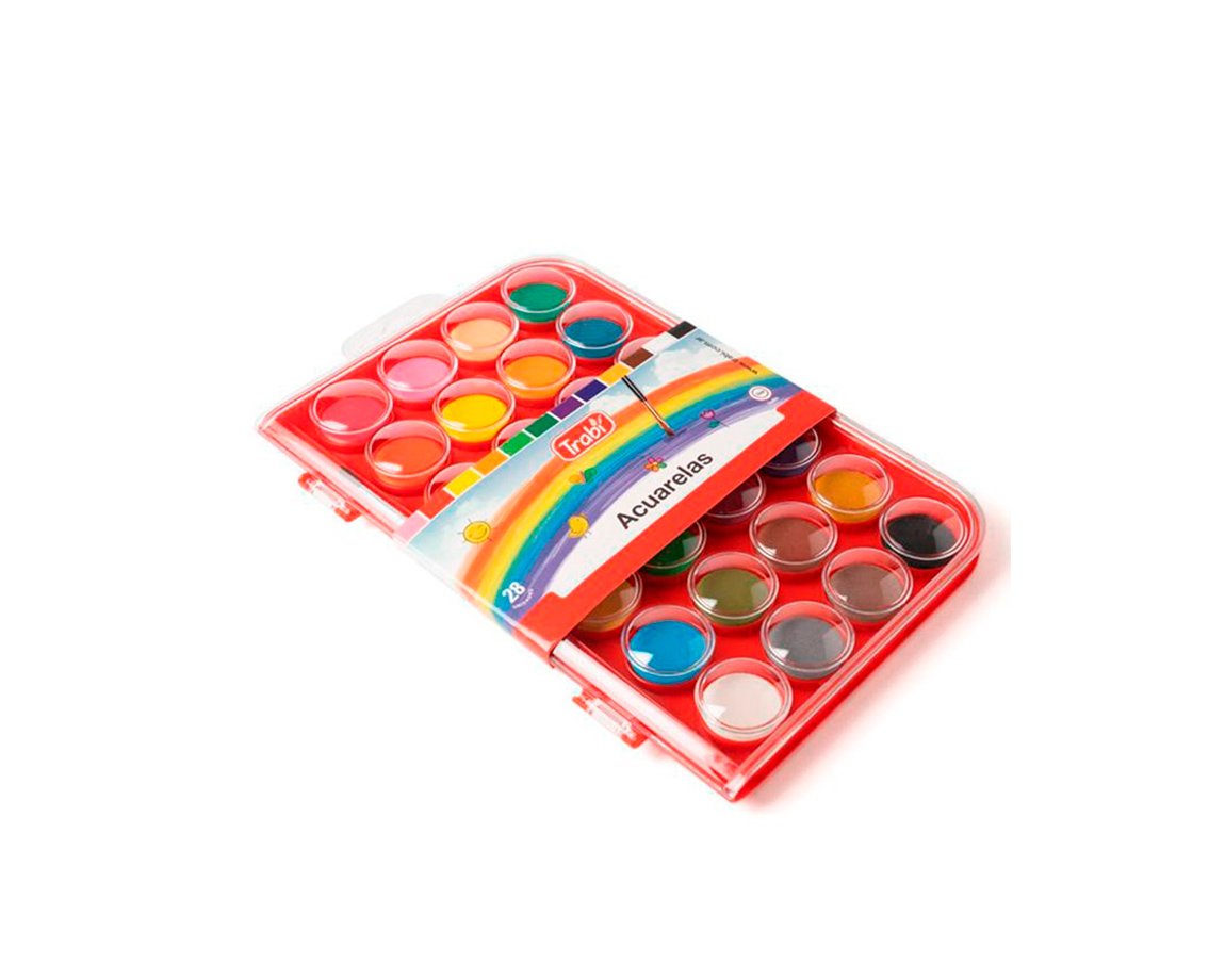 ACUARELA TRABI  x 28 ESTUCHE RIGIDO (1023)