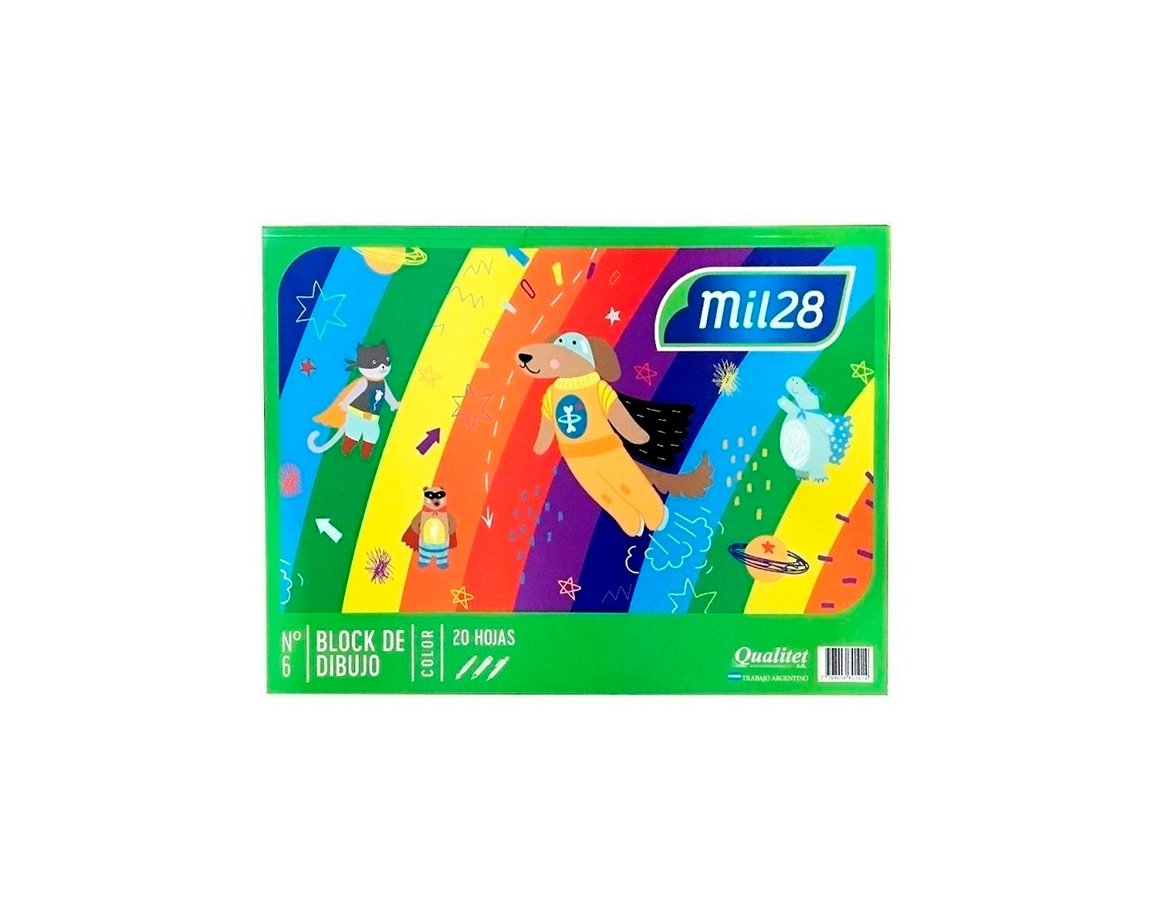 BLOCK 1028 Nro 6 COLOR P/DIBUJO 20 H. L