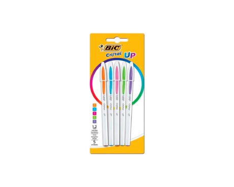 BOLIGRAFO BIC CRISTAL UP BLISTER x 5 U.