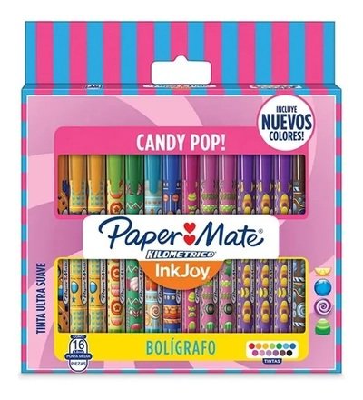 BOLIGRAFO PAPER MATE INK JOY ROLLER P/AGU x12 U. SURT.