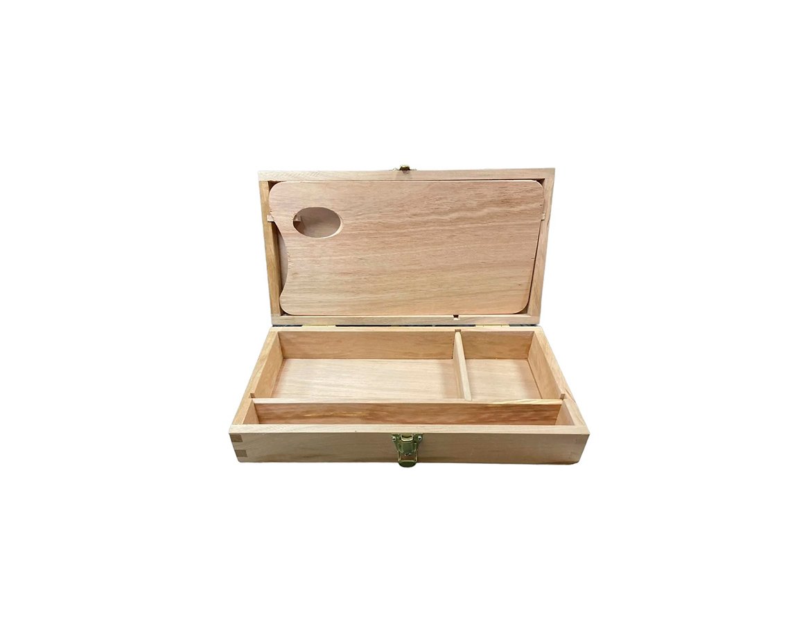 CAJA PORTAPINCEL FIME MADERA CORTA C/DIV.