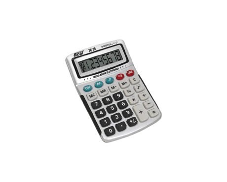 CALCULADORAS ECAL TC37 8 DIG BOLSILLO