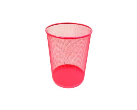 CESTO PAPELERO TALBOT METAL CALADO ROSA