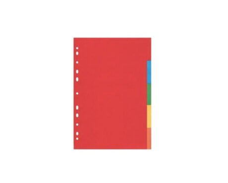FOLIOS SEPAR PESADO A4  x 10 U LAT COLOR ROJO