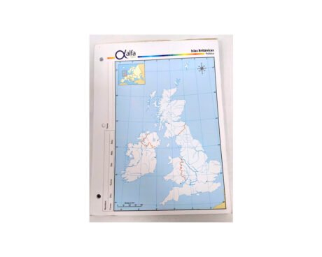 MAPAS ALFA Nro 3 POLITICO ISLAS BRITANICAS