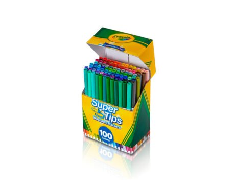 MARCADOR CRAYOLA SUPER TIPS LAVABLE x 100 U.