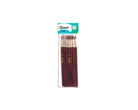 PINCEL OLAMI ESCOLAR Nº 3 x 12 U. REDONDO PONY