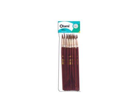 PINCEL OLAMI ESCOLAR Nº12 x 12 U. REDONDO PONY