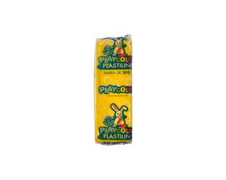 PLASTILINA PLAYCOLOR BARRA x 200 GS AMARILLA