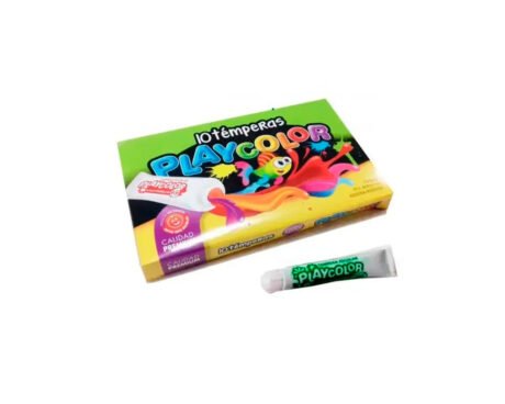 TEMPERA PLAYCOLOR POMO 8ML x 10 U. VERDE OSC