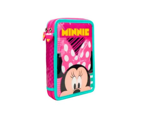 CARTUCHERA CRESKO KM266 MINNIE 2P C/UTILES