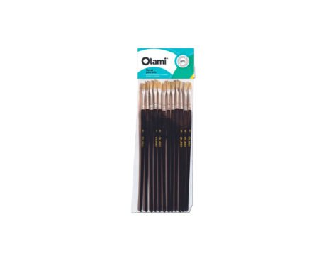 PINCEL OLAMI 577  Nro 10 x 12 U. PELO DE CERDA