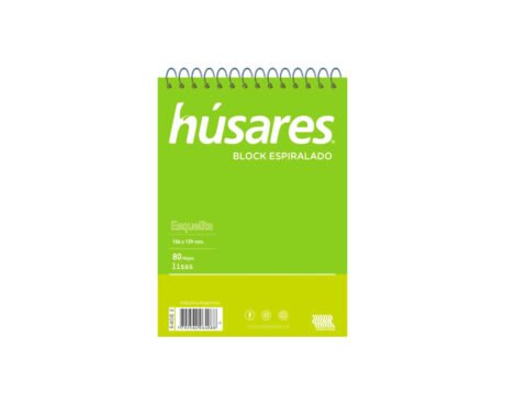 BLOCK HUSARES 6407 ESP ESQUELITA # X 80 HOJAS