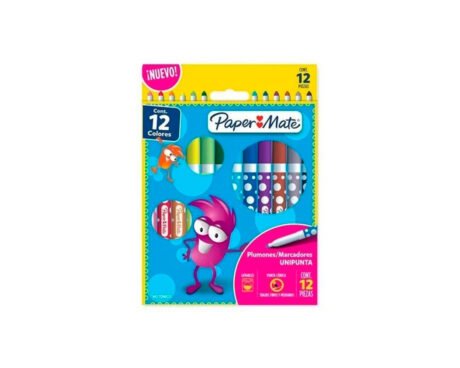 MARCADOR PAPER MATE UNIPUNTA x 12 COL