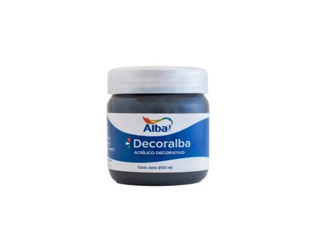 ACRILICO DECORALBA 480 x200ML. NEGRO -NUEVO-