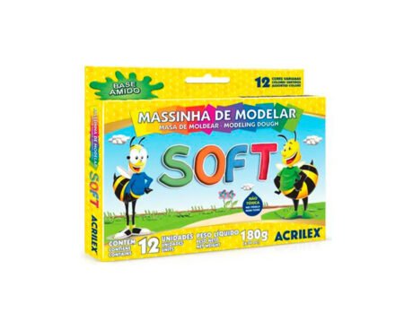 MASA ACRILEX KIMELEKA PLASTILINA x180 GS x 12 COL.
