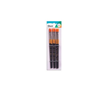 PINCEL OLAMI PI150 Nº2 x 6 U. LENGUA DE GATO