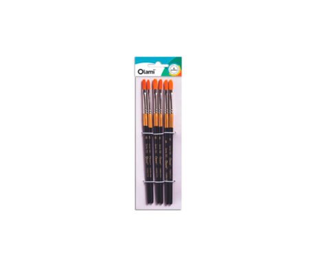 PINCEL OLAMI PI150 Nº10 x 6 U. LENGUA DE GATO