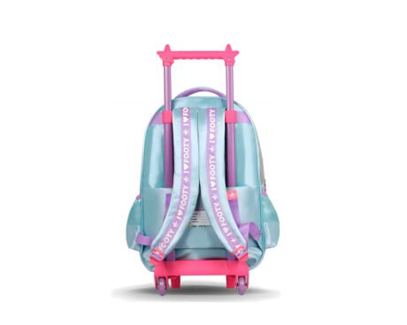 MOCHILAS FOOTY F6341 CARRO 18P UNICORN WINGS CELESTE