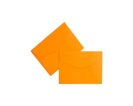 SOBRE TARJETA PEQUE 70x100 90 GS x 25 U. NARANJA