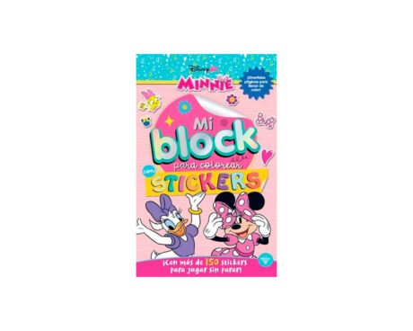 LIBROS VERTICE 6196 MINNIE MI BLOCK PARA COLOREAR