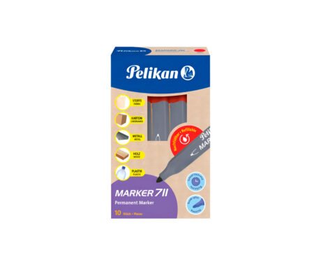 MARCADOR PELIKAN 711 SOLVENTE ROJO P/RED