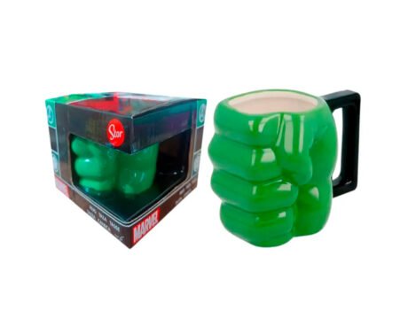 TAZA CERAMICA HULK PUÑO 3D 95789 444ML