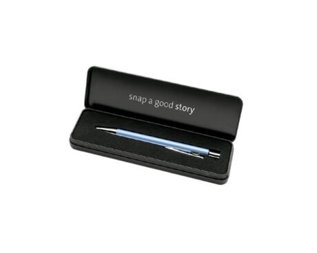 BOLIGRAFO PELIKAN SNAP FROSTED BLUE METAL CASE
