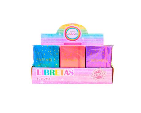LIBRETA COLOURS 925013 DEGRADE PASTEL A6 80 HJS LISAS